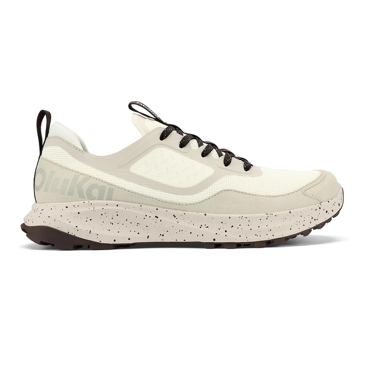Olukai Men's Makiki Sneaker White Sand Tapa Size 12 New With Tags